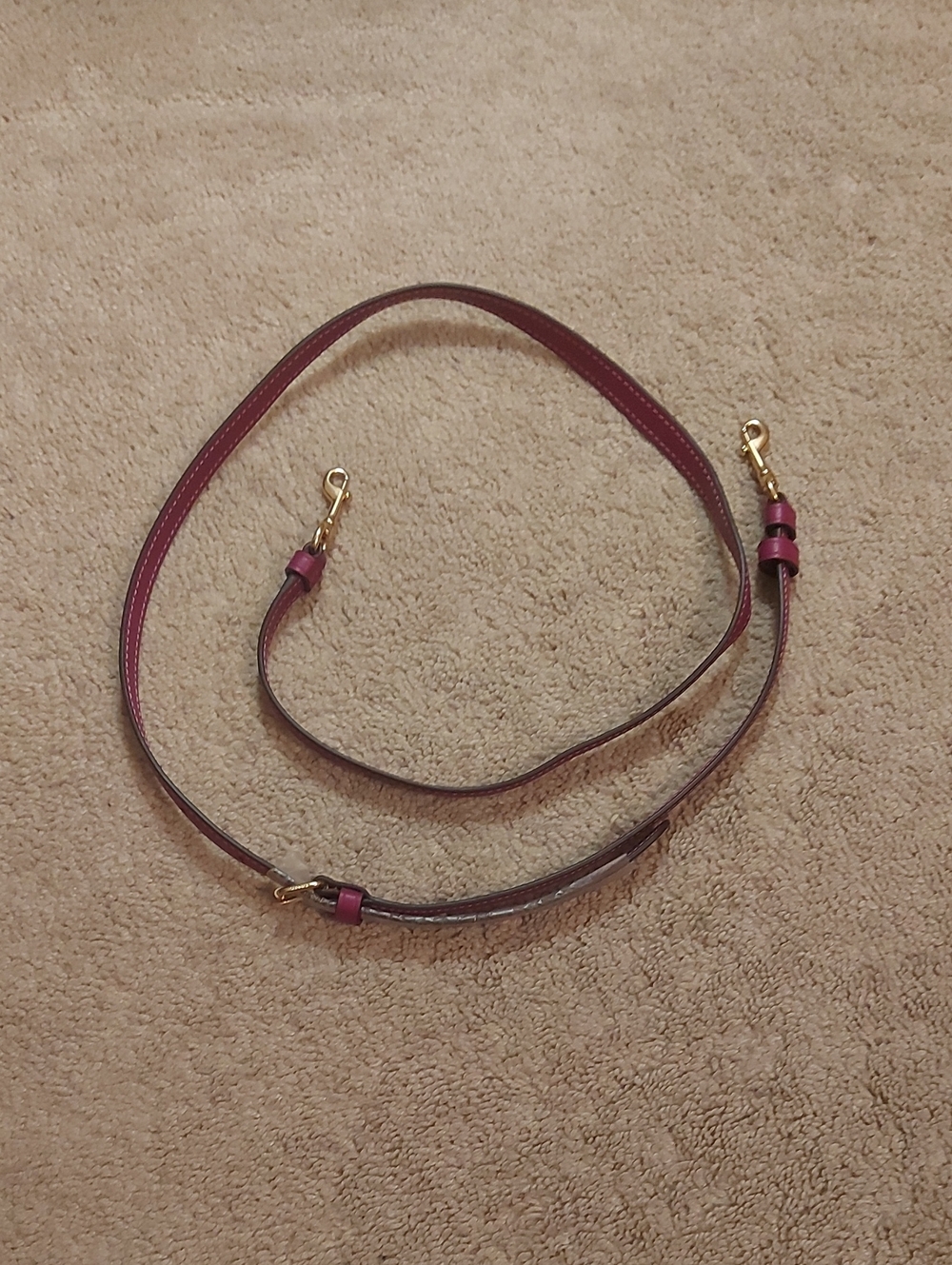 Coach berry purple replacement bag strap